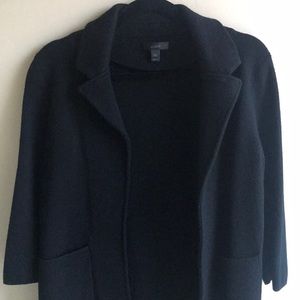 J Crew 100% Merino Wool open front heavy cardigan